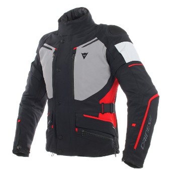 DAINESE dzseki - CARVE MASTER 2 GORE-TEX® JACKET BLACK/FROST-GREY/RED