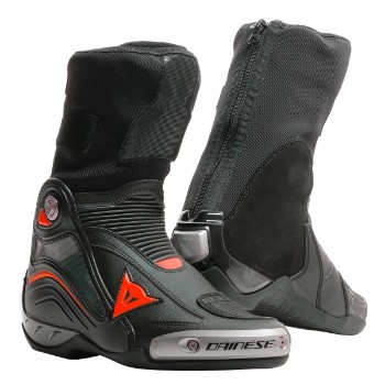 DAINESE csizma - AXIAL D1 AIR BOOTS BLACK/FLUO-RED