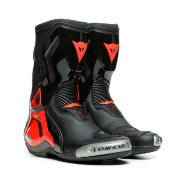 DAINESE csizma - TORQUE 3 OUT  BOOTS BLACK/FLUO-RED