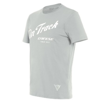 DAINESE T-shirt - 73F GLACIER-GRAY/WHITE