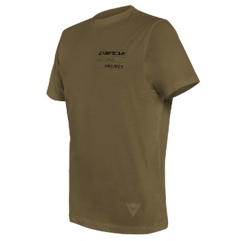 DAINESE T-shirt - ADVENTURE LONG T-SHIRT 05F MILITARY-OLIVE/BLACK