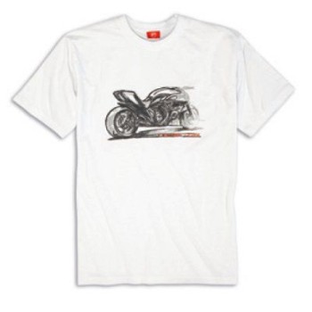 DUCATI t-shirt -  Graphic Diavel t-shirt white M