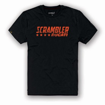 DUCATI T-shirt - BLACK FLIP SCR WFIT T-SHIRT